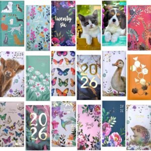 2026 Diary Slim Pocket Week To View Fashion Diary 2026 WTV Planner Organiser