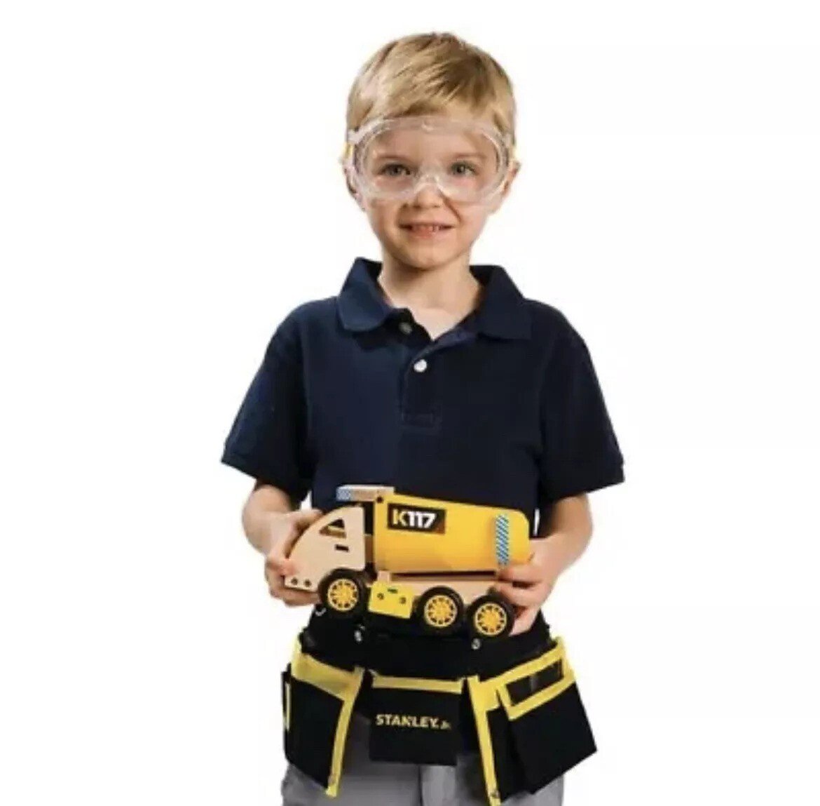 Stanley Jr.. Heavy Duty Tool Belt, Junior Kids Tools Multi Pockets Ages 5+