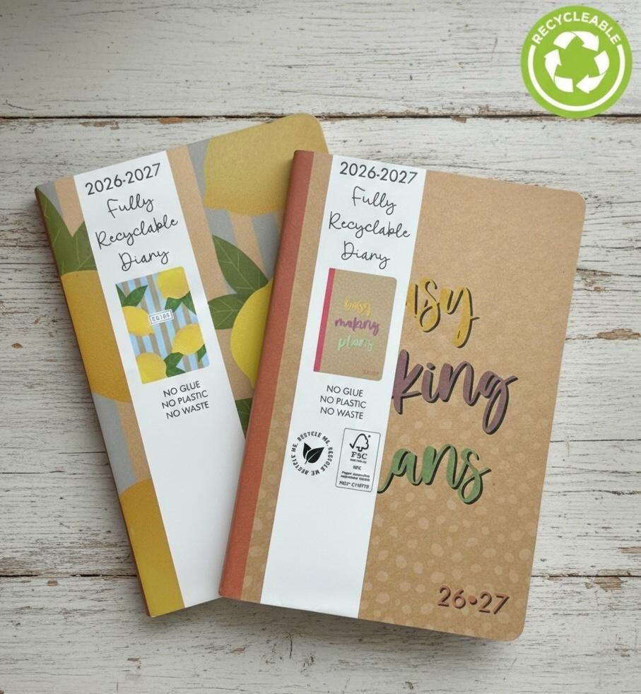 2026-2027 A5 Size Academic Mid Year Week to View Student Teacher Diary Planner