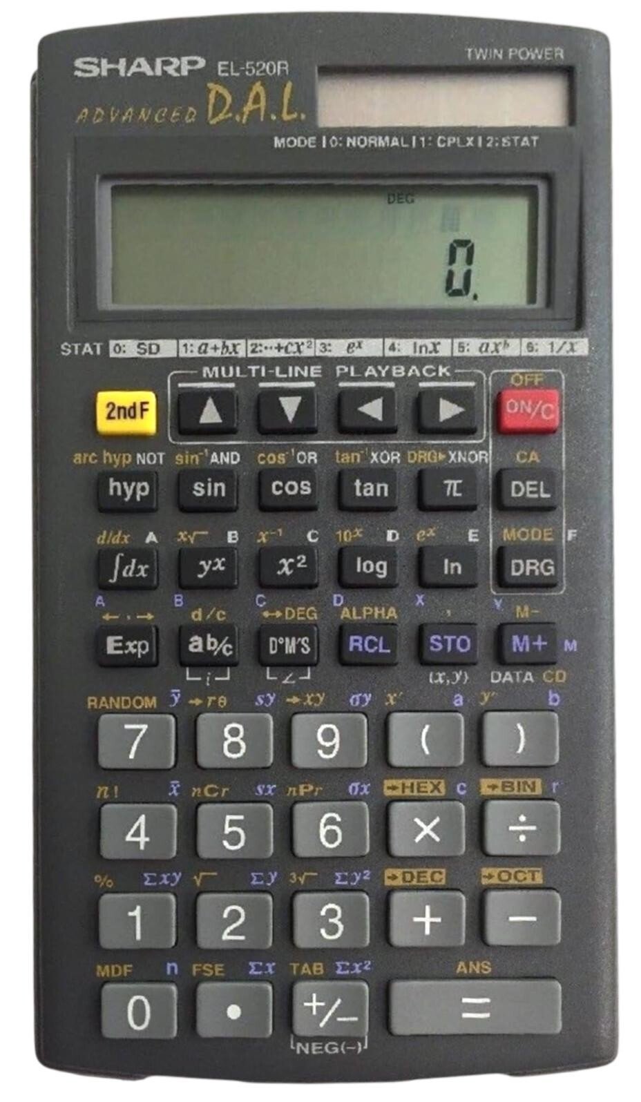 SCIENTIFIC CALCULATOR ELECTRONIC OFFICE SCHOOL EXAMS GCSE WORK OFFICE-SHARP