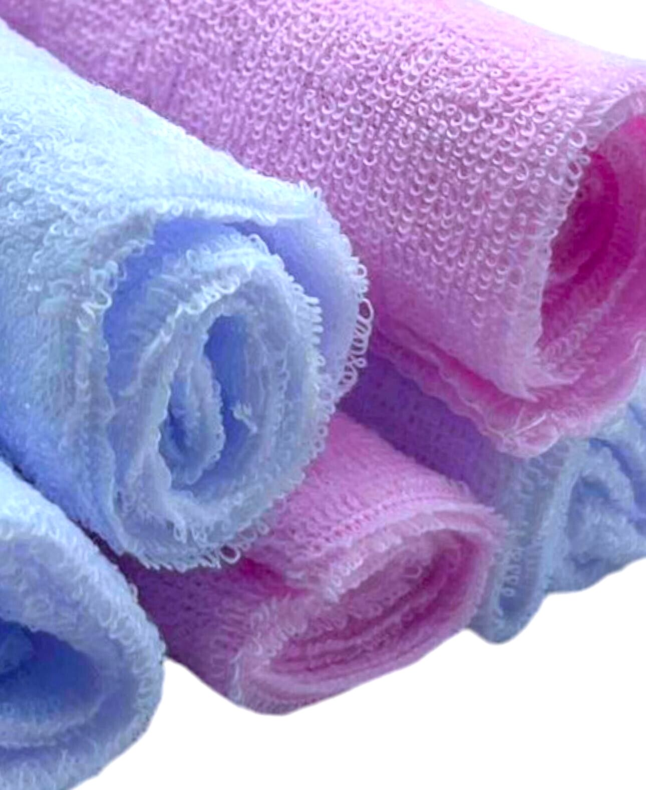 Pack Of 6 Soft Gentle Baby Face Wash Cloths Towel Flannel Machine Wash 0 Months+