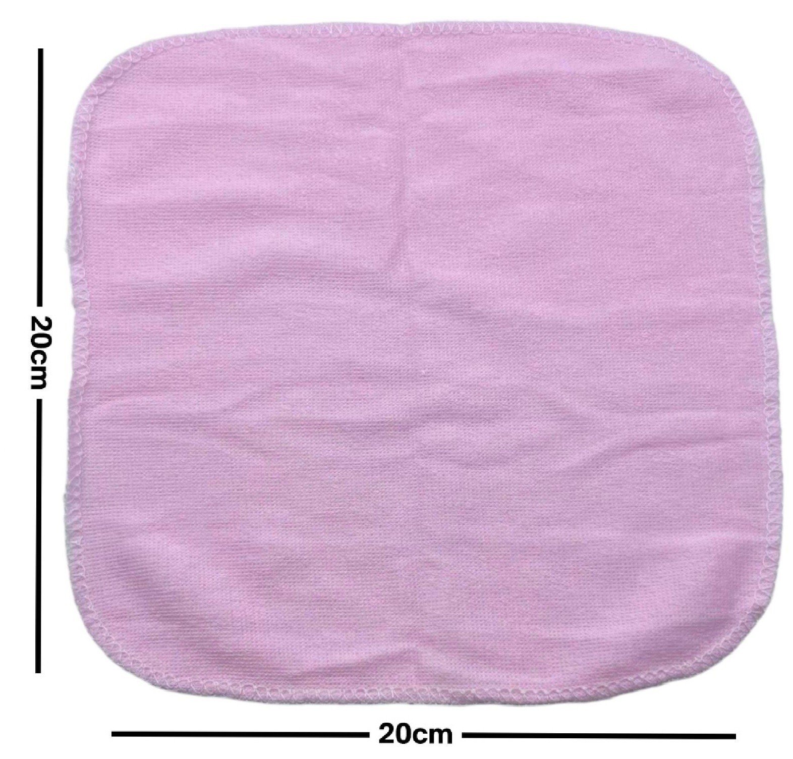 Pack Of 6 Soft Gentle Baby Face Wash Cloths Towel Flannel Machine Wash 0 Months+