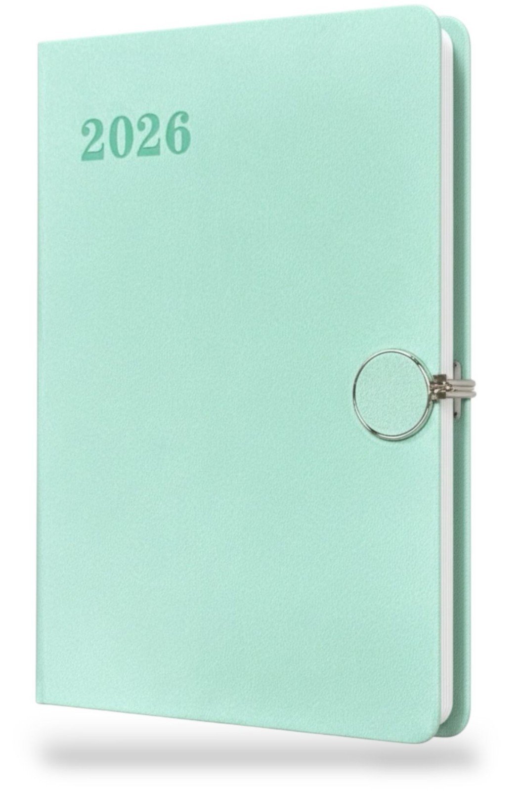 2026 Diary A5 Day to Page Full Year Planner Luxury PU Soft Cover Buckle Closure