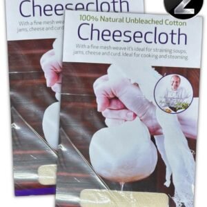 2 PC CHEESE CLOTH 100% COTTON 180 X 90cm MUSLIN STRAIN DRAIN STRAINING STEAMING
