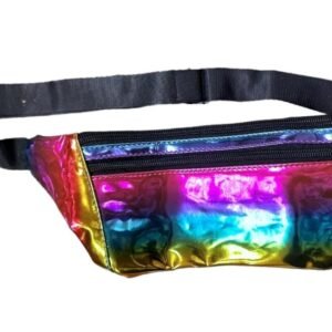 RAINBOW BUM BAG TRAVEL WAIST FANNY PACK FESTIVAL MONEY BELT HOLIDAY WALLET