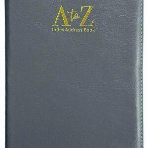 Index Address Book Leather Look Cover Executive Padded 4 Sizes Notebook A-Z