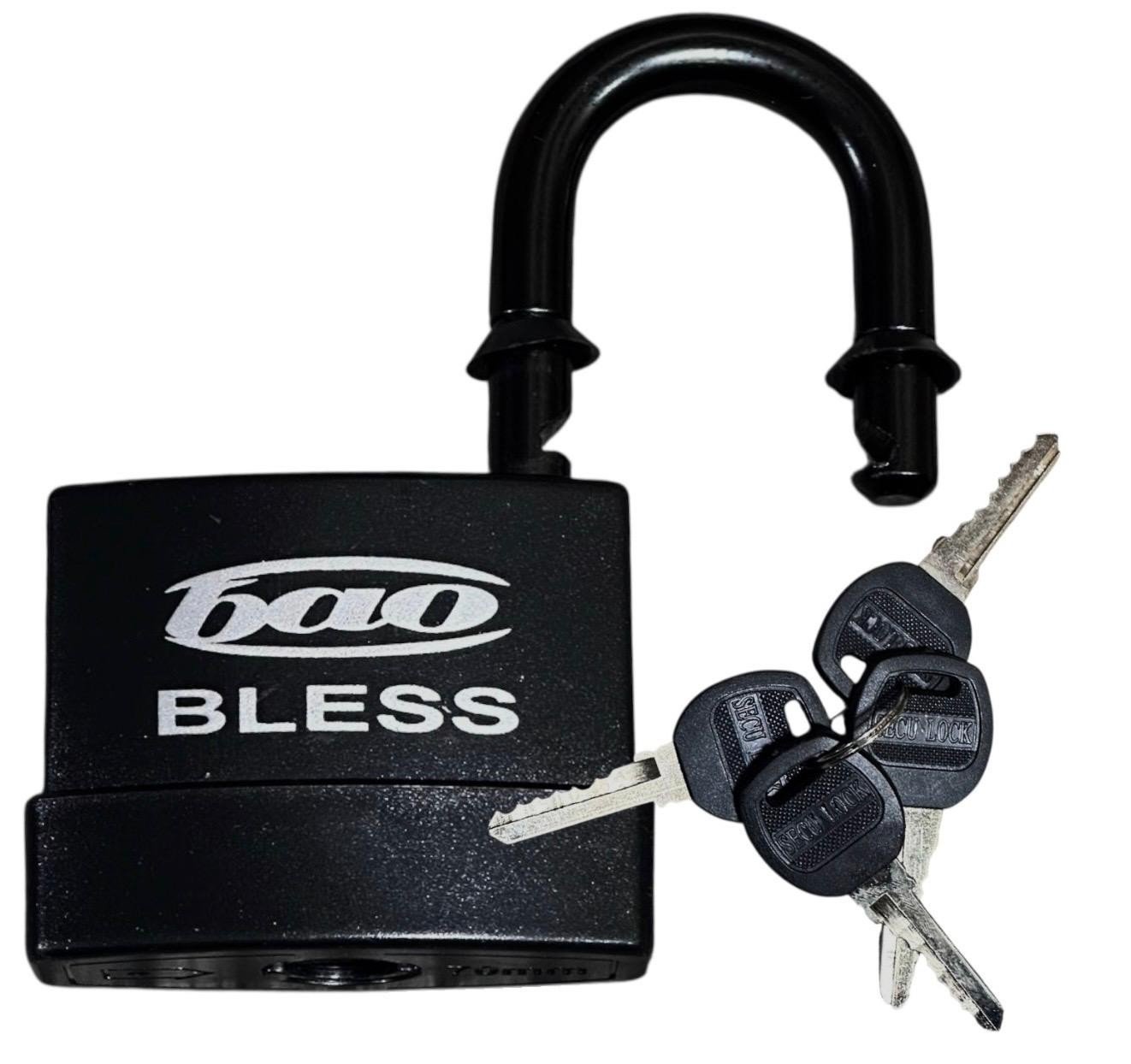 Heavy Duty Padlock Short Shackle 70mm Waterproof 4 keys Security Outdoor Shed