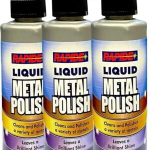 3 x Rapide Liquid Metal Polish For Brass Copper Stainless Steel & Pewter – 250ml