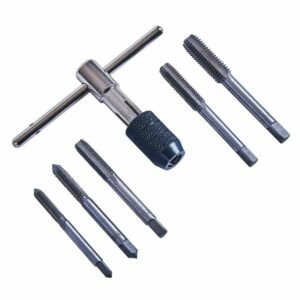6pc TAP WRENCH & CHUCK SET TOOL STEEL T-HANDLE METRIC M6 M7 M8 M10 M12 AND DIE