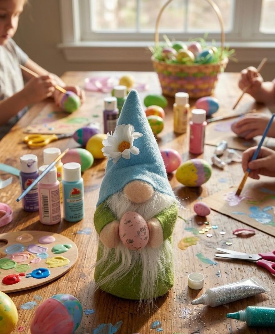 Pack 4 Large 18cm Easter Gonks Gnomes Bunnies With Eggs & Hidden Toys New Free P