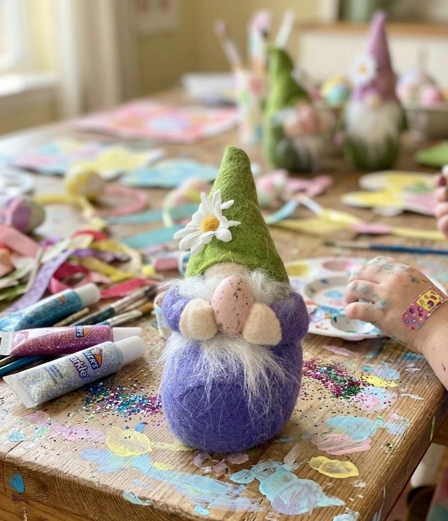 Pack 4 Large 18cm Easter Gonks Gnomes Bunnies With Eggs & Hidden Toys New Free P