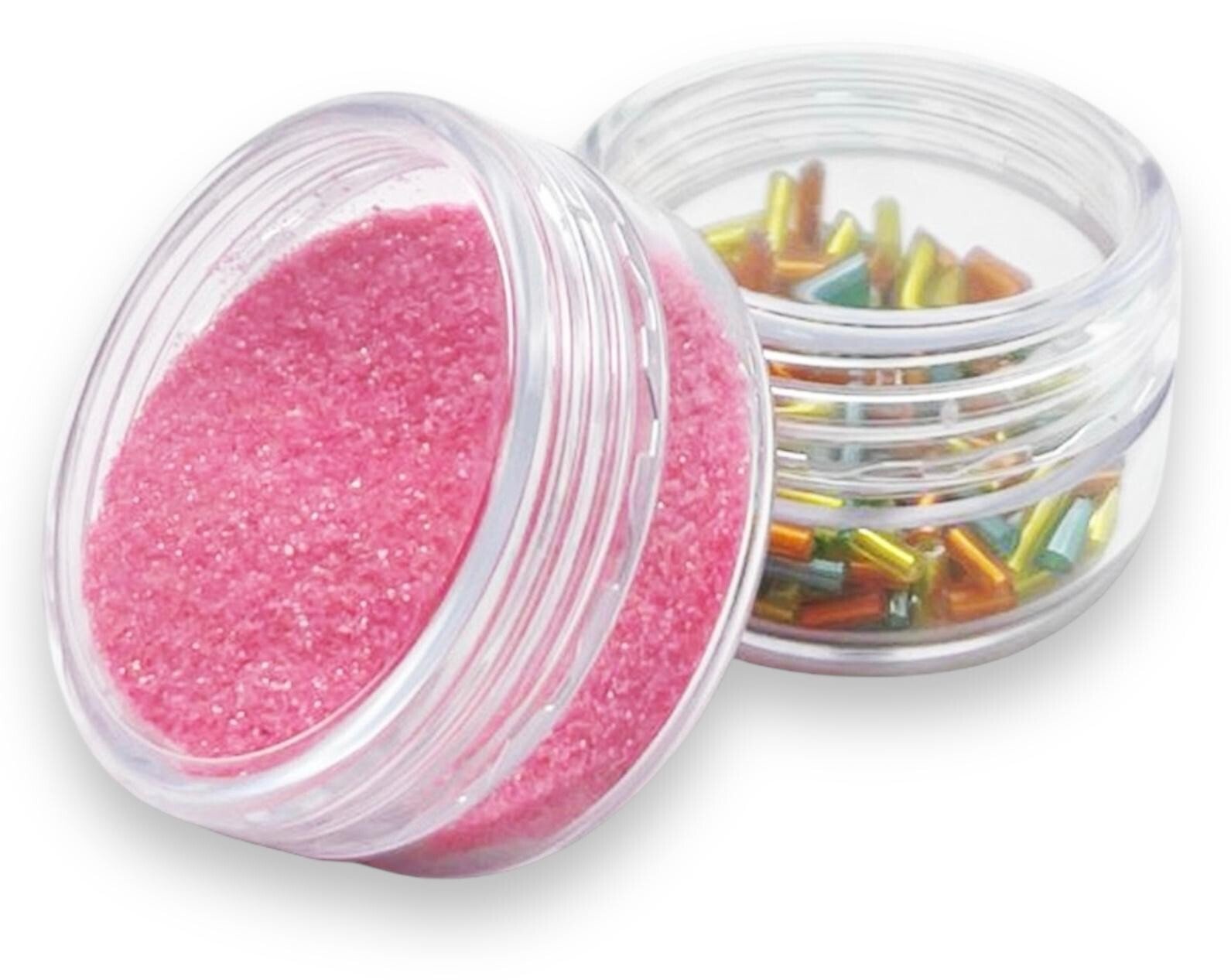 6Pcs MINI TRAVEL POTS Small Round Tub Container Sample Jar Cosmetic Storage 20ml