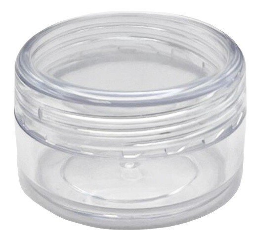 6Pcs MINI TRAVEL POTS Small Round Tub Container Sample Jar Cosmetic Storage 20ml