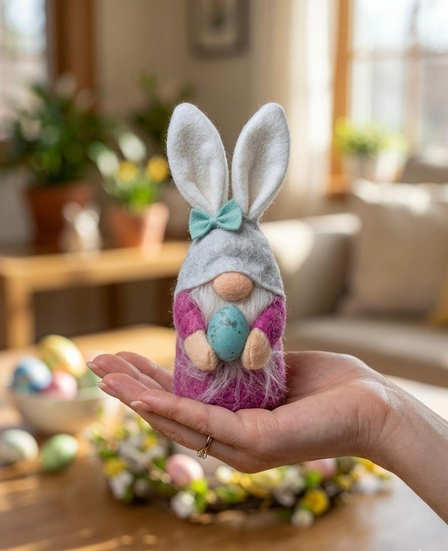 Pack 4 Large 18cm Easter Gonks Gnomes Bunnies With Eggs & Hidden Toys New Free P