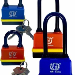Heavy Duty Padlock Long Shackle 40-60mm Waterproof 3 keys Security Outdoor Shed