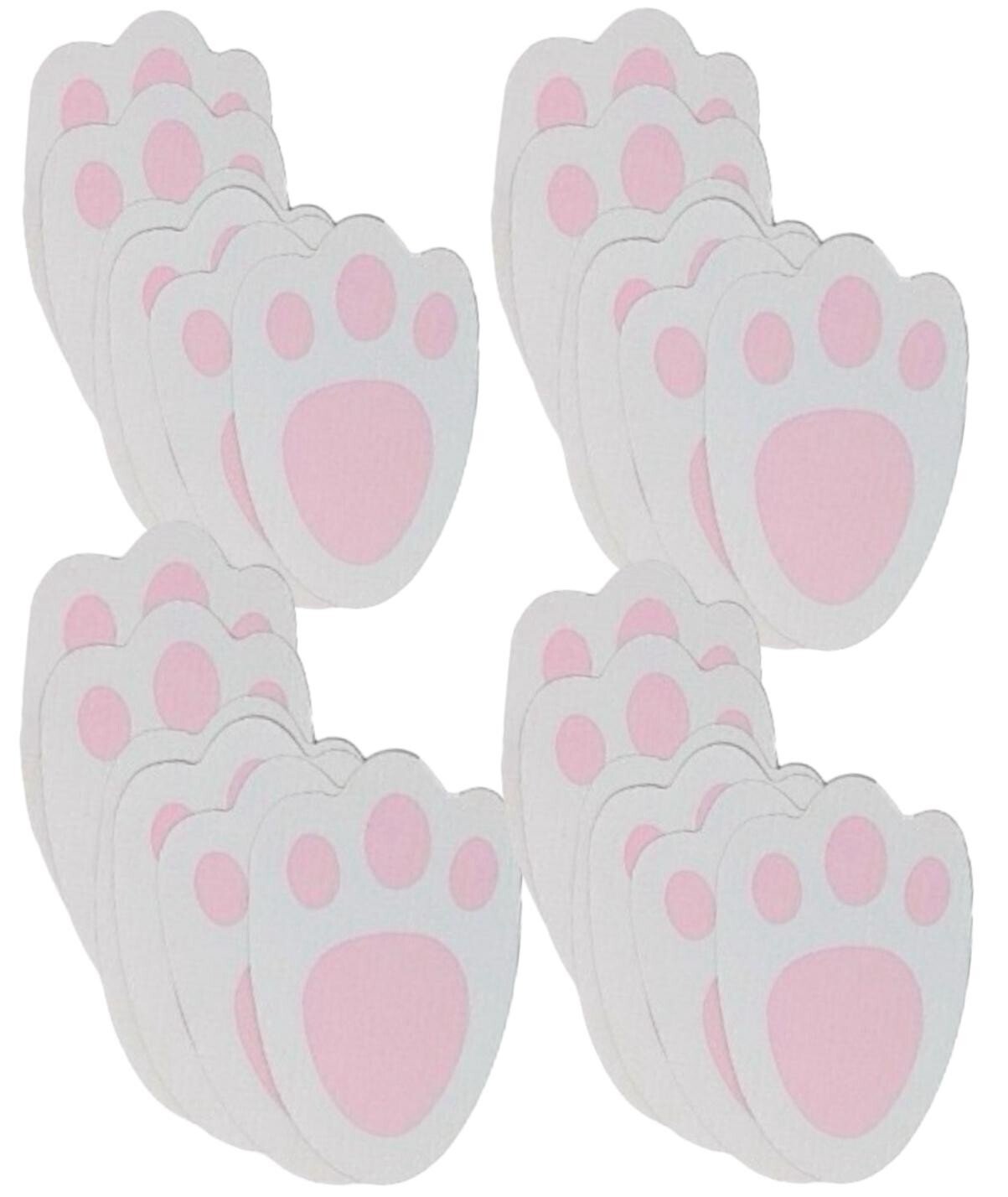 Easter Egg Hunt Kit 5 Signs, 20 Bunny Feet & 10 Clue Eggs Decorations Kids Fun