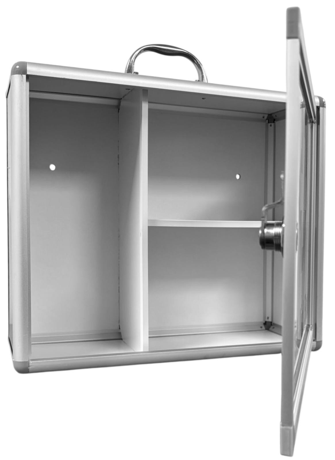 MEDICAL CABINET FIRST AID WALL MOUNTED MEDICINE BOX LOCKABLE WITH 2 KEYS NEW