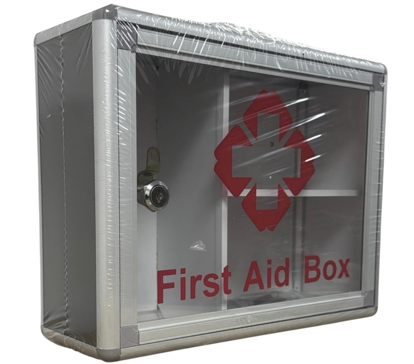 MEDICAL CABINET FIRST AID WALL MOUNTED MEDICINE BOX LOCKABLE WITH 2 KEYS NEW