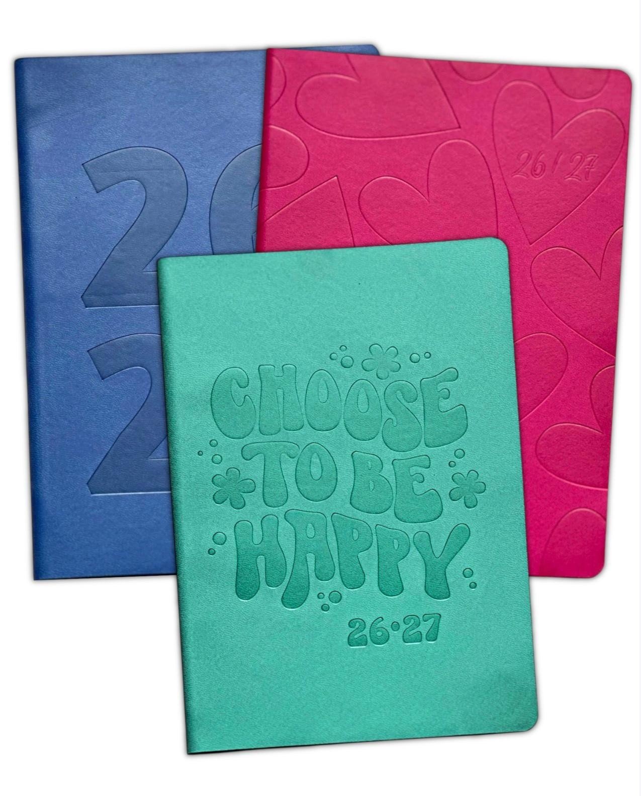 2026-2027 A5 Size Academic Mid Year Week to View Student Teacher Diary Planner