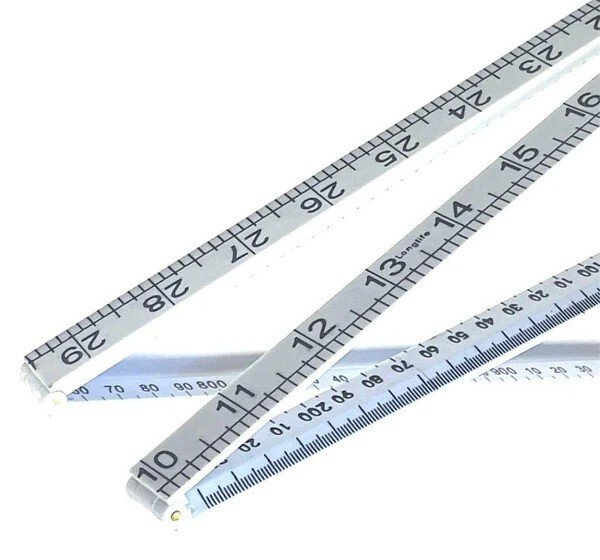 1 METRE LONG FOLDING RULER CARPENTERS METRIC IMPERIAL DIY RULE TOOL YARD STICK