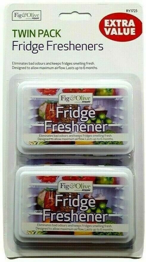 2 FRIDGE FRESHENER Deodoriser Kitchen Air Remove Smell Eliminate Odour RY1723 UK