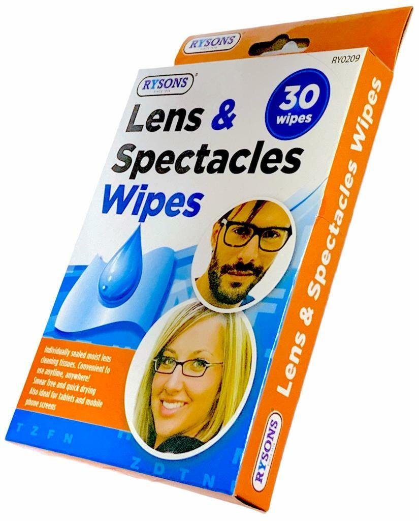 30 PCS GLASSES SPECTACLE OPTICAL GLASS LENS MONITOR  CLEANER WIPES SMEAR