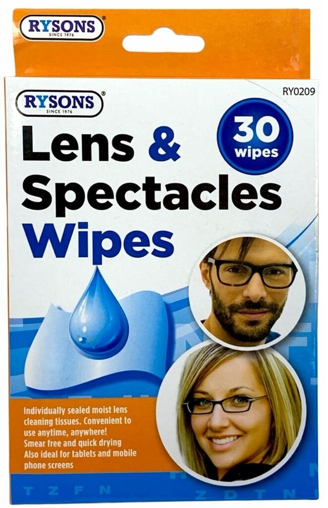 30 PCS GLASSES SPECTACLE OPTICAL GLASS LENS MONITOR  CLEANER WIPES SMEAR
