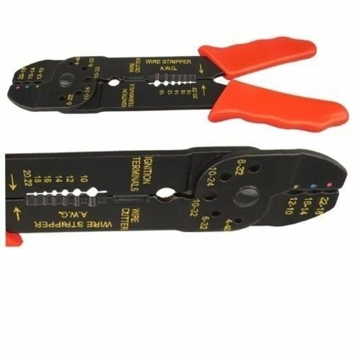 CRIMPING TOOL CABLE CUTTER ELECTRICAL WIRE STRIPPER PLIERS CRIMPER CUTTING DIY