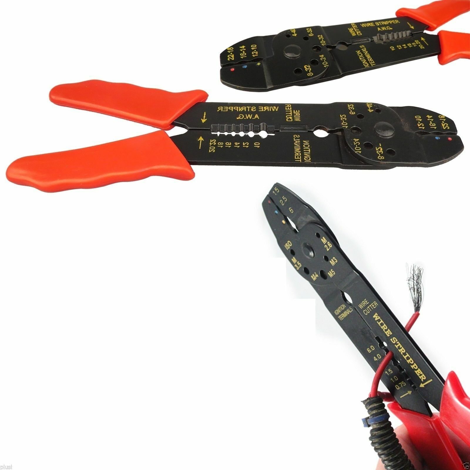 CRIMPING TOOL CABLE CUTTER ELECTRICAL WIRE STRIPPER PLIERS CRIMPER CUTTING DIY
