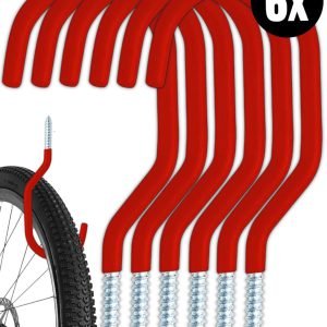 6 Pcs Garage Storage Hooks Bike Hooks Tool Storage Set Screw Wall Ceiling Mount