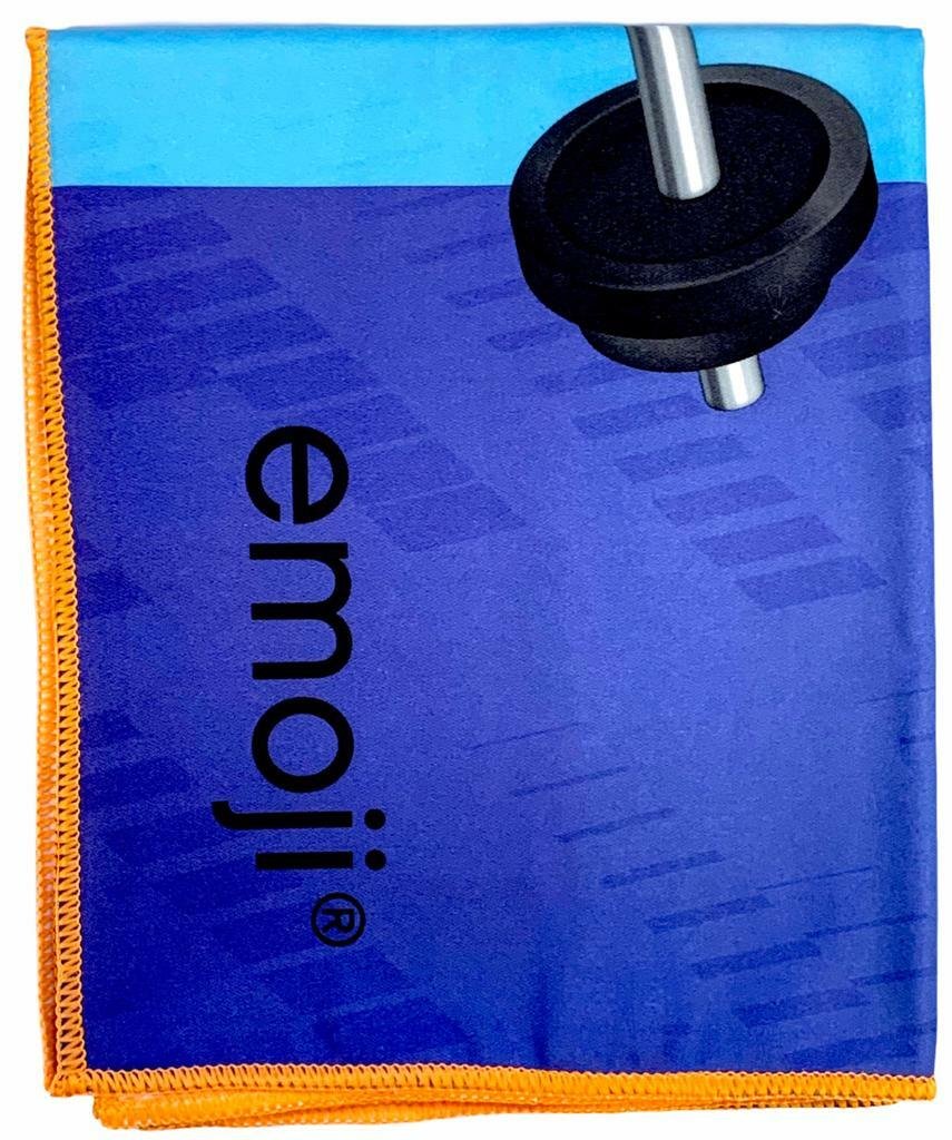 2 EMOJI Medium Sports Towel Microfibre Pool Travel Yoga Gym Fast Dry Lightweight