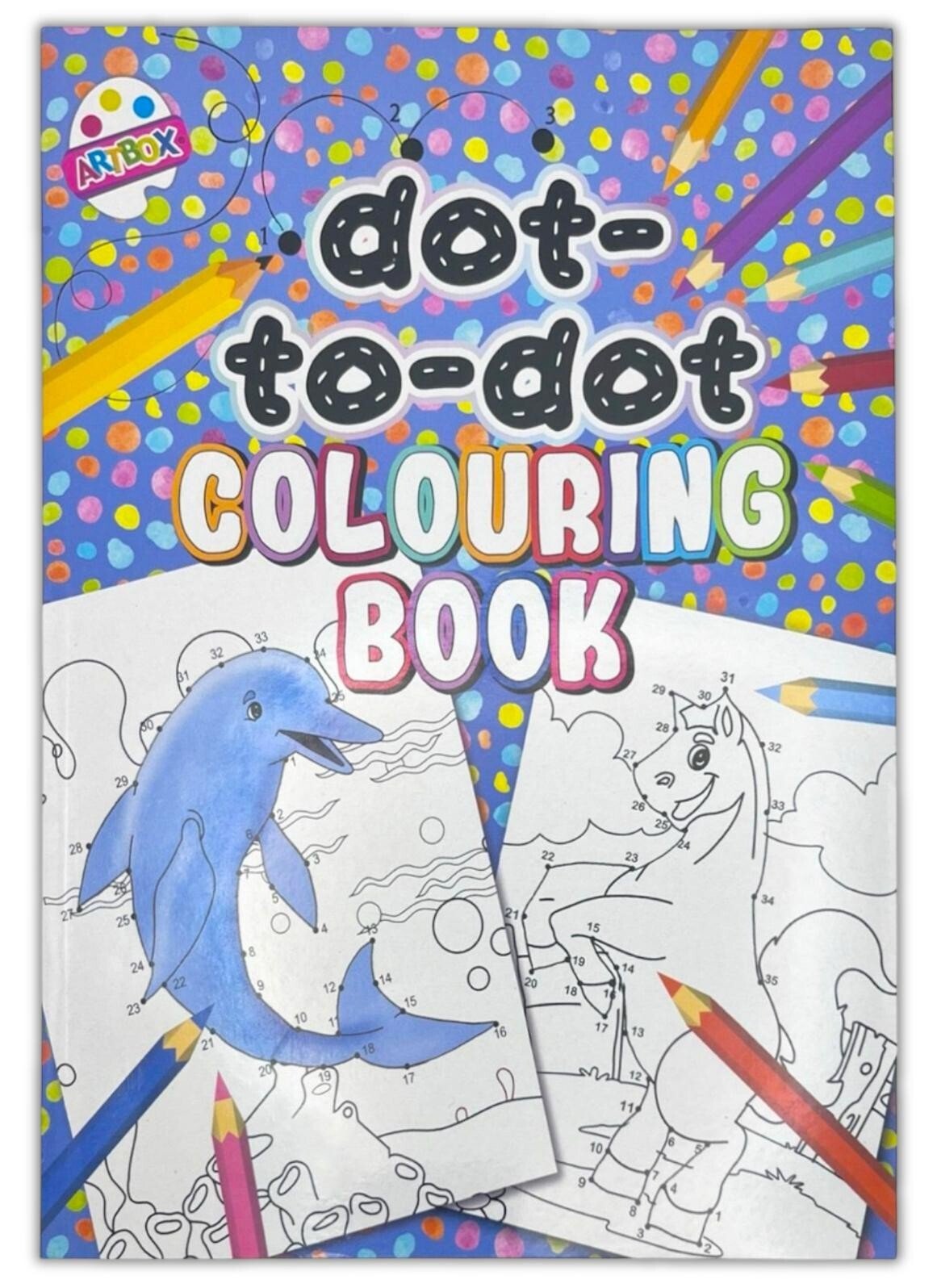 2 PCK Superior Dot To Dot Book - Kids Children Activity Books Draw Create Crafts