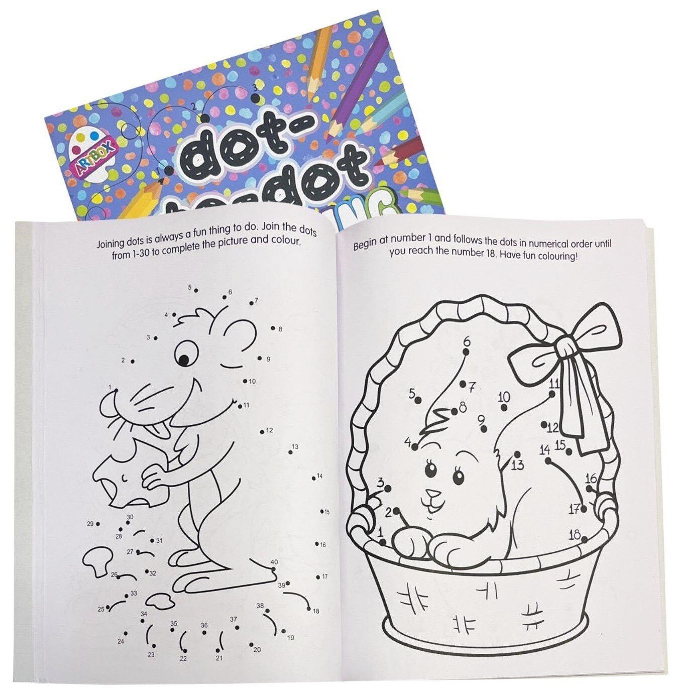 2 PCK Superior Dot To Dot Book - Kids Children Activity Books Draw Create Crafts