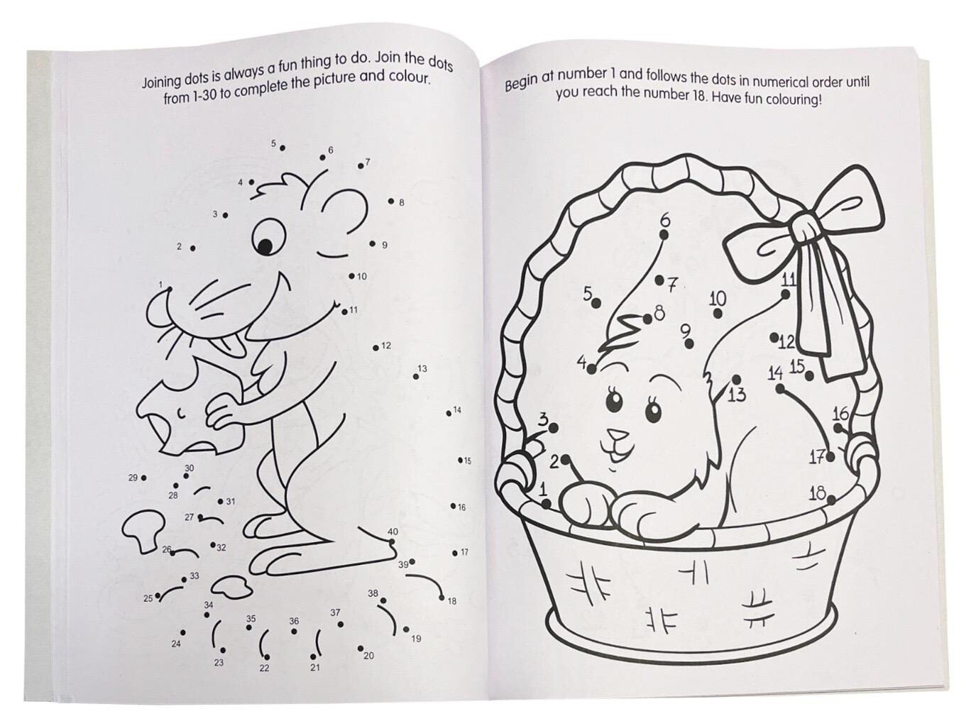 2 PCK Superior Dot To Dot Book - Kids Children Activity Books Draw Create Crafts