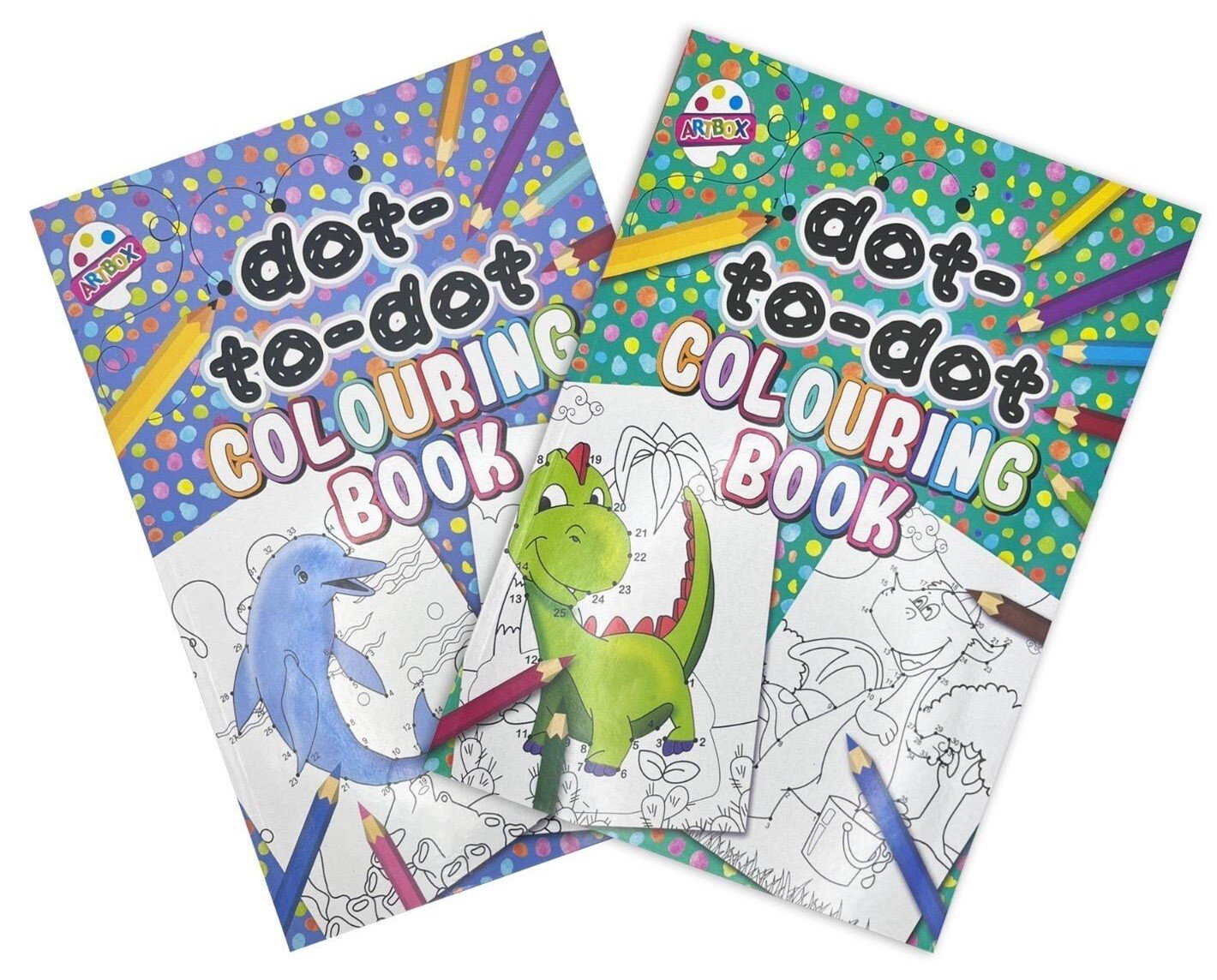 2 PCK Superior Dot To Dot Book - Kids Children Activity Books Draw Create Crafts