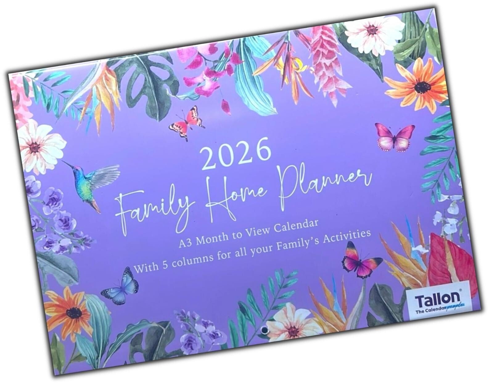 2026 Family Calendar A3 Folded Planner 5 Column One Month To View Organiser Home