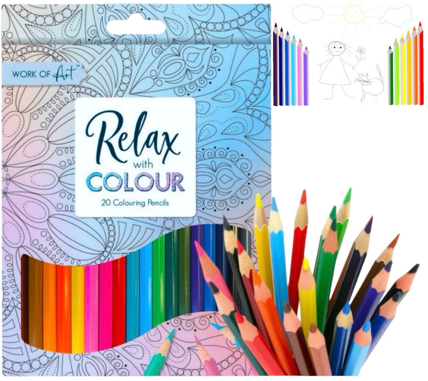 20/40/80 Premium Professional Colouring Pencils Set Colours Artist Kids Adults