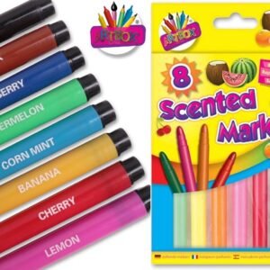 8 SCENTED MARKERS SCENTED FELT TIP PENS SMELL PENS FRUIT SMELLY PENS FRAGRANCE