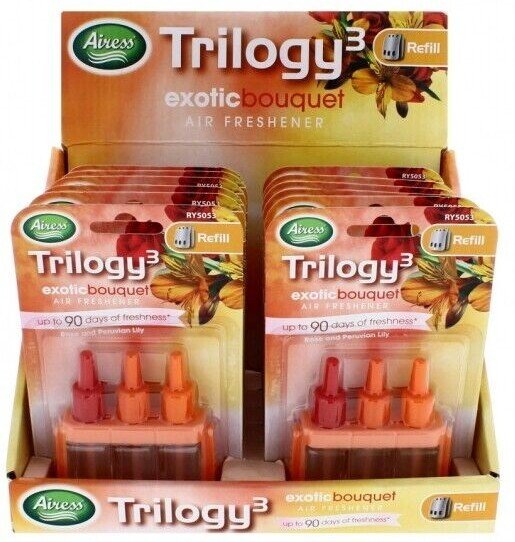 3PK 3VOLUTION PLUG IN AIR FRESHENER REFILLS TRILOGY3 AMBI PUR COMPATIBILITY 20ml