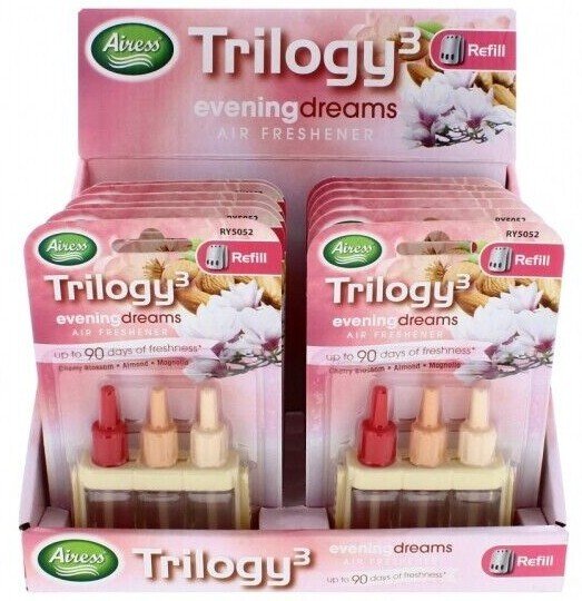 3PK 3VOLUTION PLUG IN AIR FRESHENER REFILLS TRILOGY3 AMBI PUR COMPATIBILITY 20ml