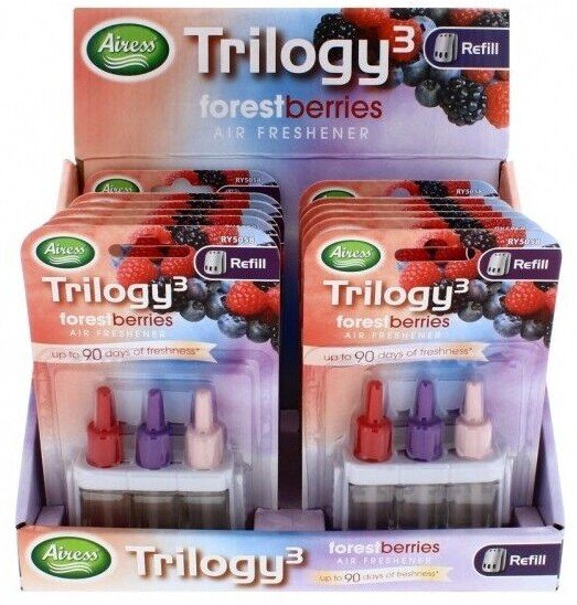 3PK 3VOLUTION PLUG IN AIR FRESHENER REFILLS TRILOGY3 AMBI PUR COMPATIBILITY 20ml