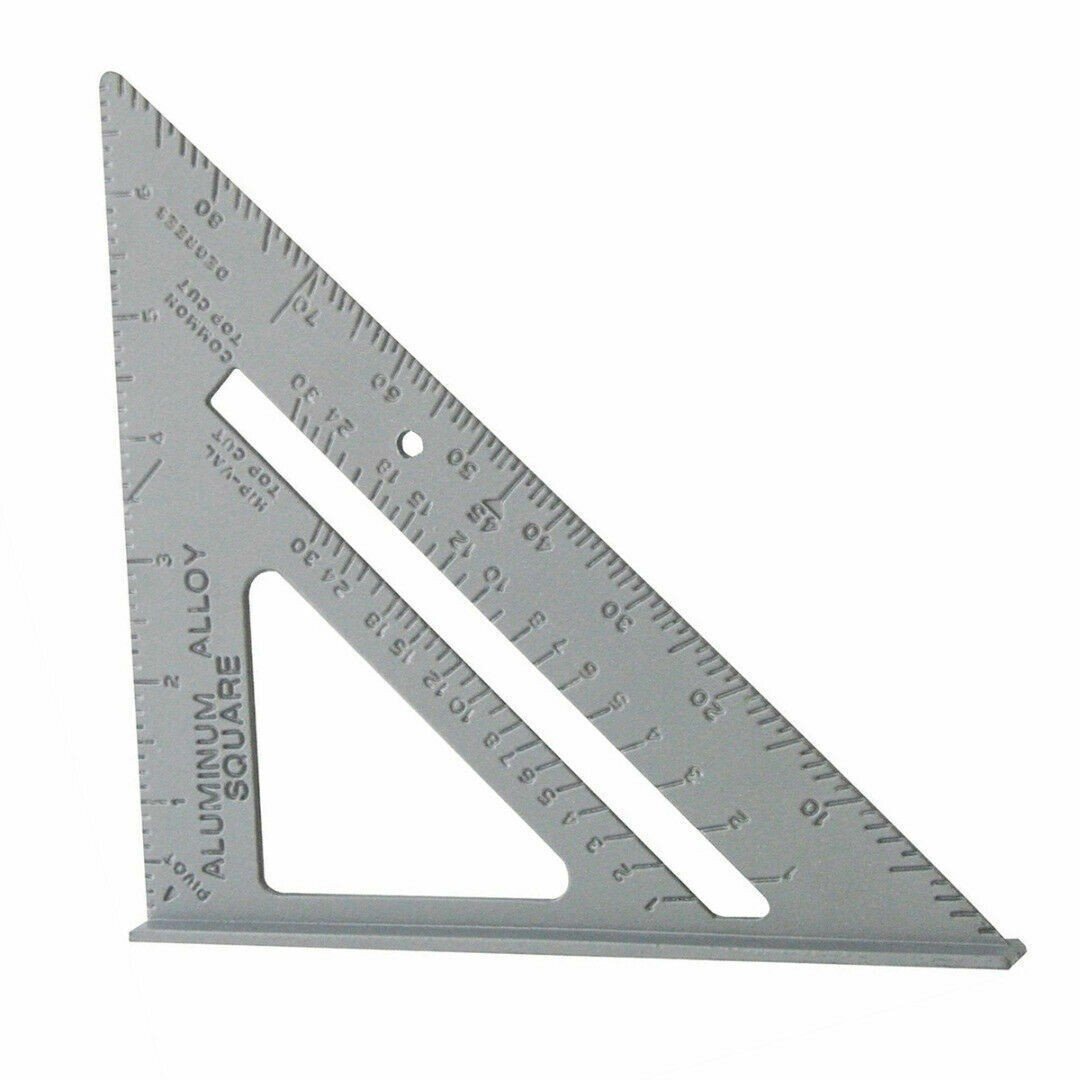 2Pc Metal Roofing Square Set Combination Square 12" + Aluminum Roofers Square 6"