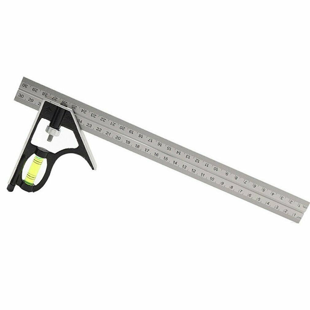 2Pc Metal Roofing Square Set Combination Square 12" + Aluminum Roofers Square 6"