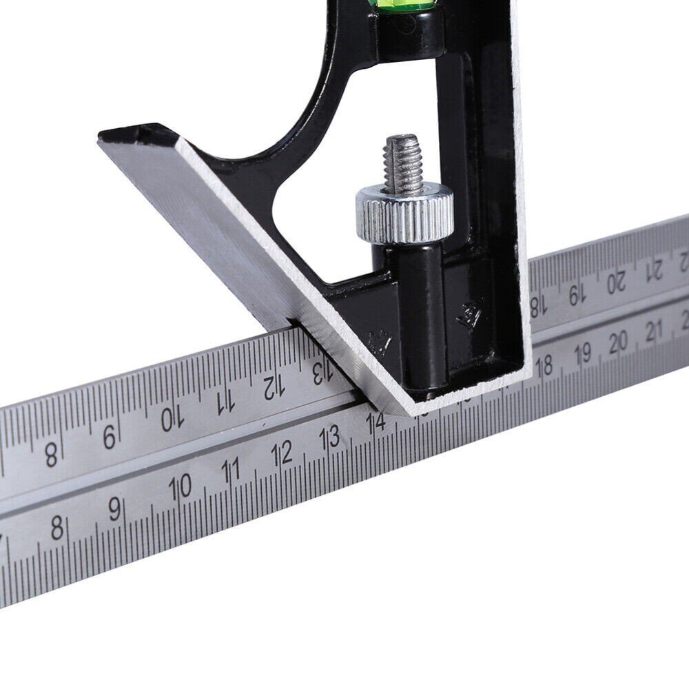 2Pc Metal Roofing Square Set Combination Square 12" + Aluminum Roofers Square 6"
