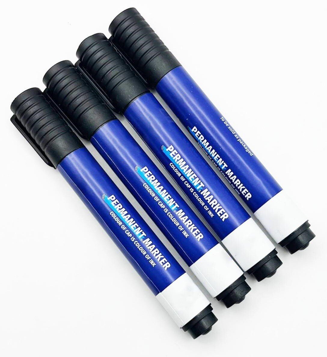 8 Pack Black Permanent Markers Quick Drying Marker Chisel Tip Pen School Thick