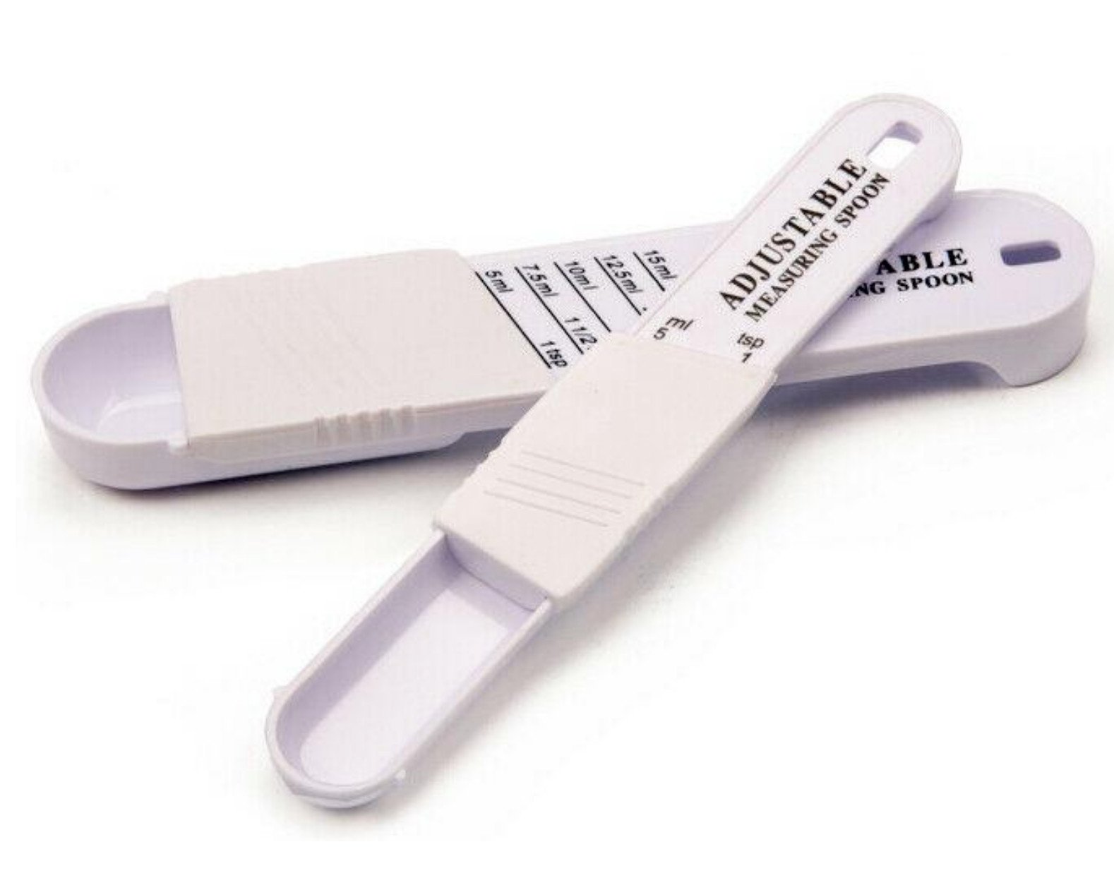 Adjustable Measuring Spoons Set Baking Sliding Scoop 1/8 Teaspoon 1 Tablespoon