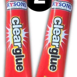 2 Pack Multi Purpose Quick Drying STRONG CLEAR ADHESIVE Versatile Glue Tube 58g