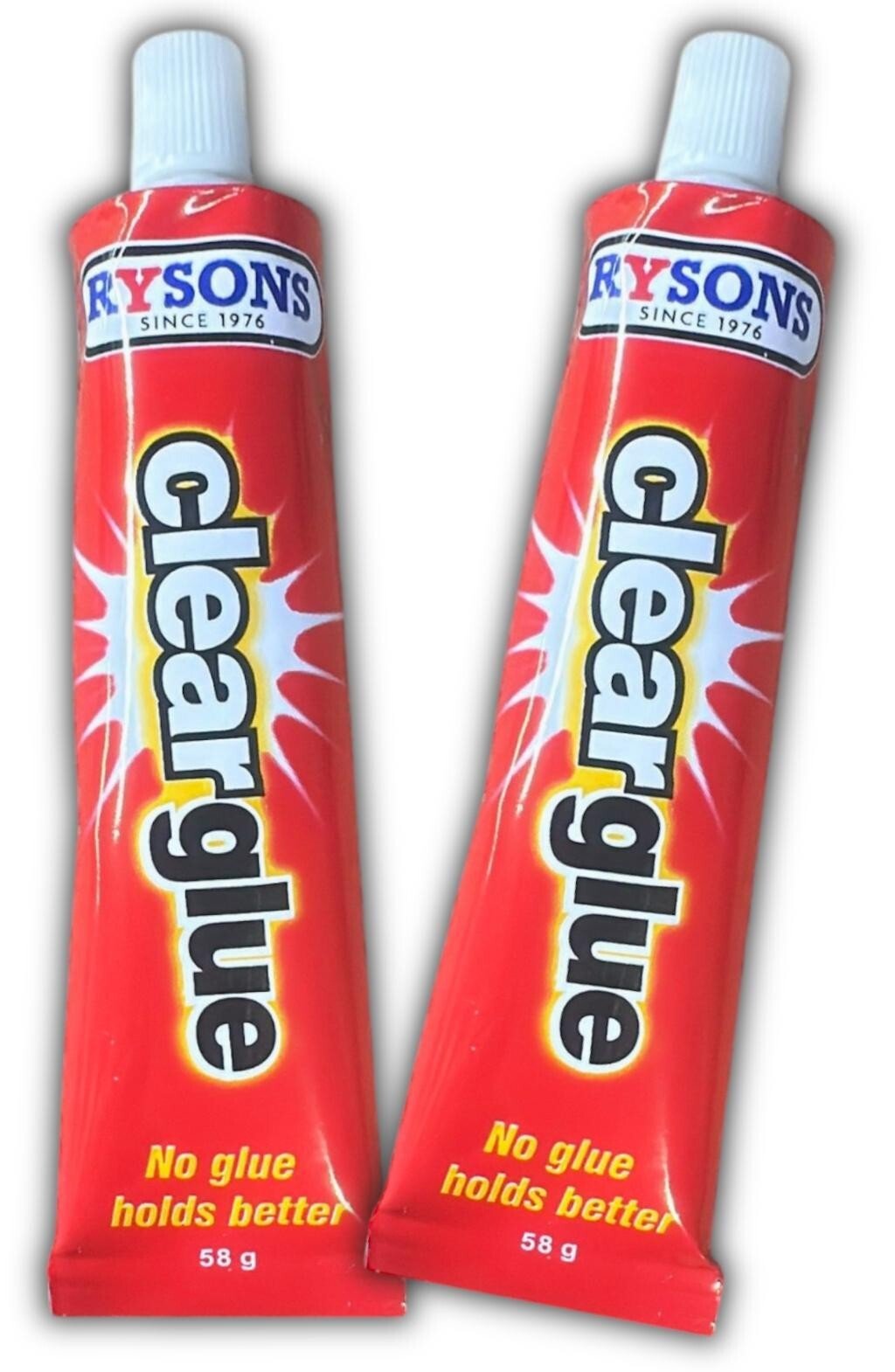 2 Pack Multi Purpose Quick Drying STRONG CLEAR ADHESIVE Versatile Glue Tube 58g