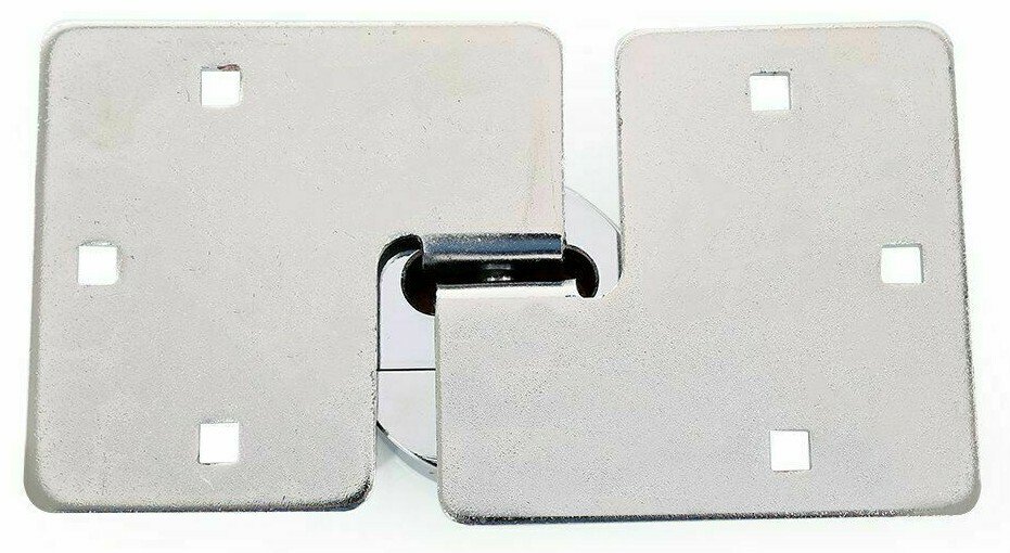 73MM HEAVY DUTY SHACKLESS PADLOCK AND HASP SET GATE SHED VAN SECURITY ROUND LOCK