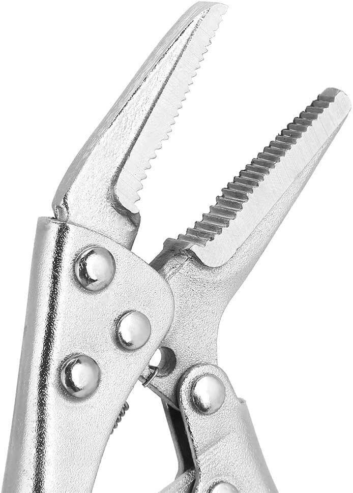 2pc Mini Locking Long Nose Mole Vice Welding Grip Clasp Small Adjustable Pliers